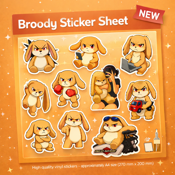 Set di adesivi Broody